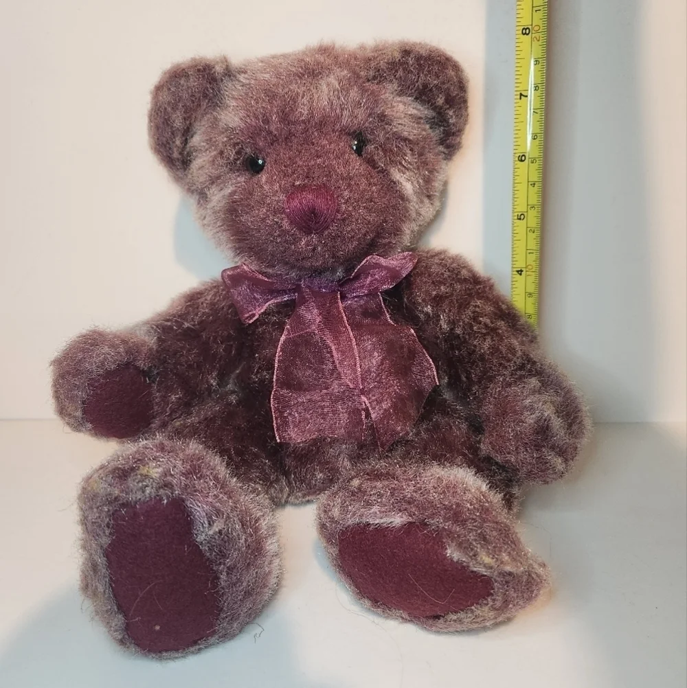 8” Vintage Russ Berrie Boysenberry Purple Bear stuffed animal